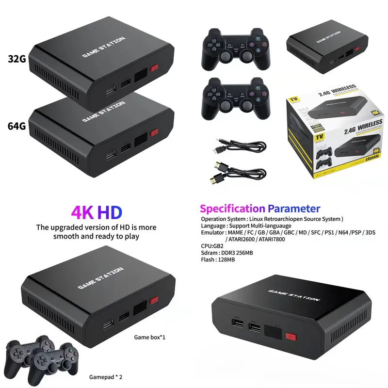 Gaming Console With Controller - Console de Videogame M8plus HD com