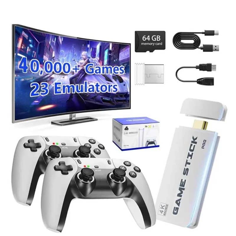 Gaming Console Tv Stand - M15 4K TV Game Stick 64GB