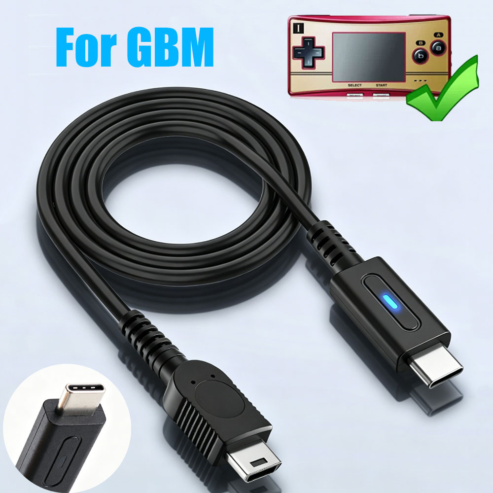 Gaming Console Types - Cabo de Carregamento Tipo-C para Console