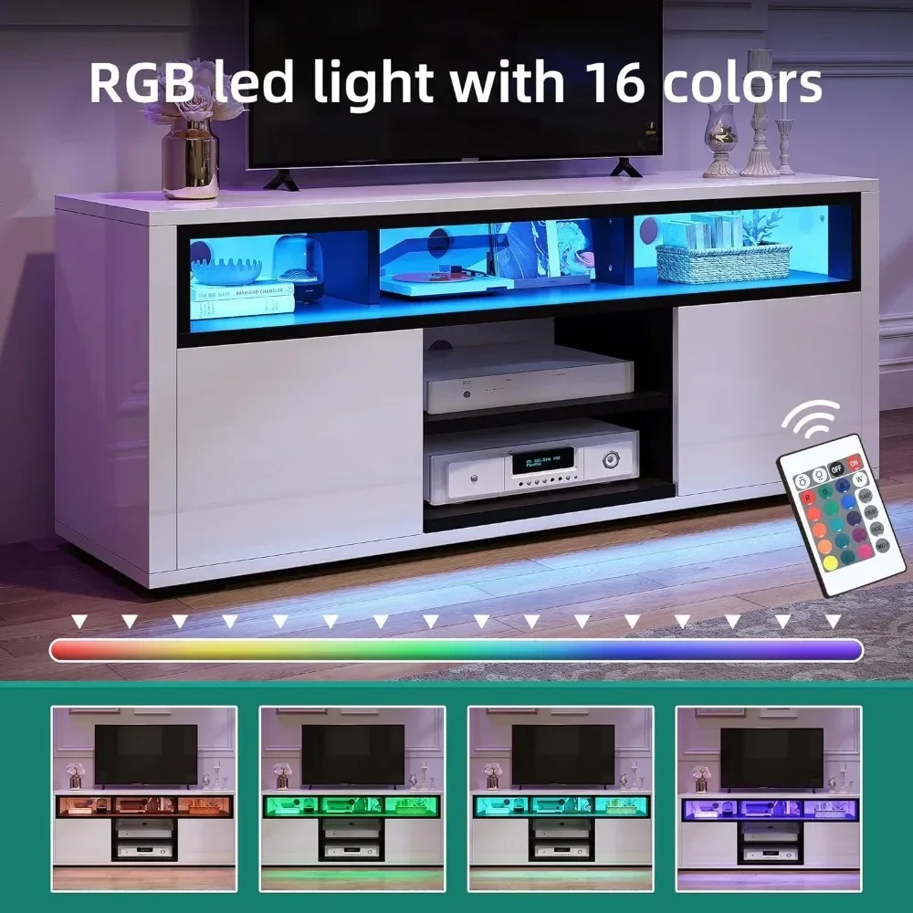 # Para suporte de TV LED moder - Gaming Console Entertainment Center avaliação e preço