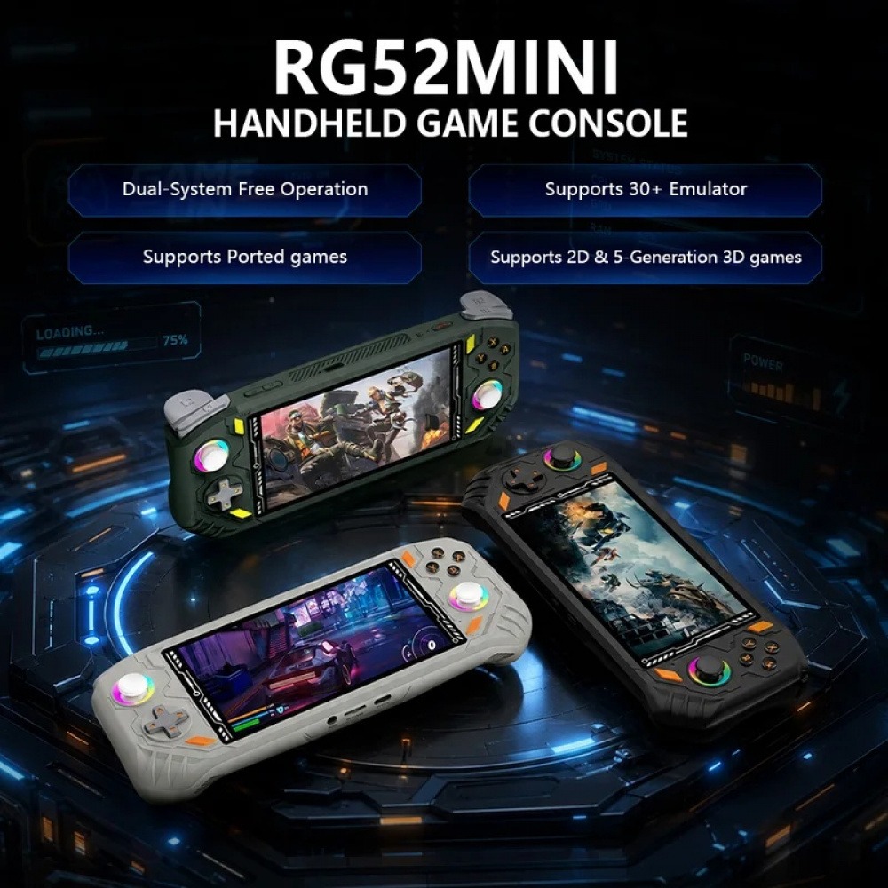 Console de Jogo Portátil RG52  - Q21 Gaming Console avaliação e preço