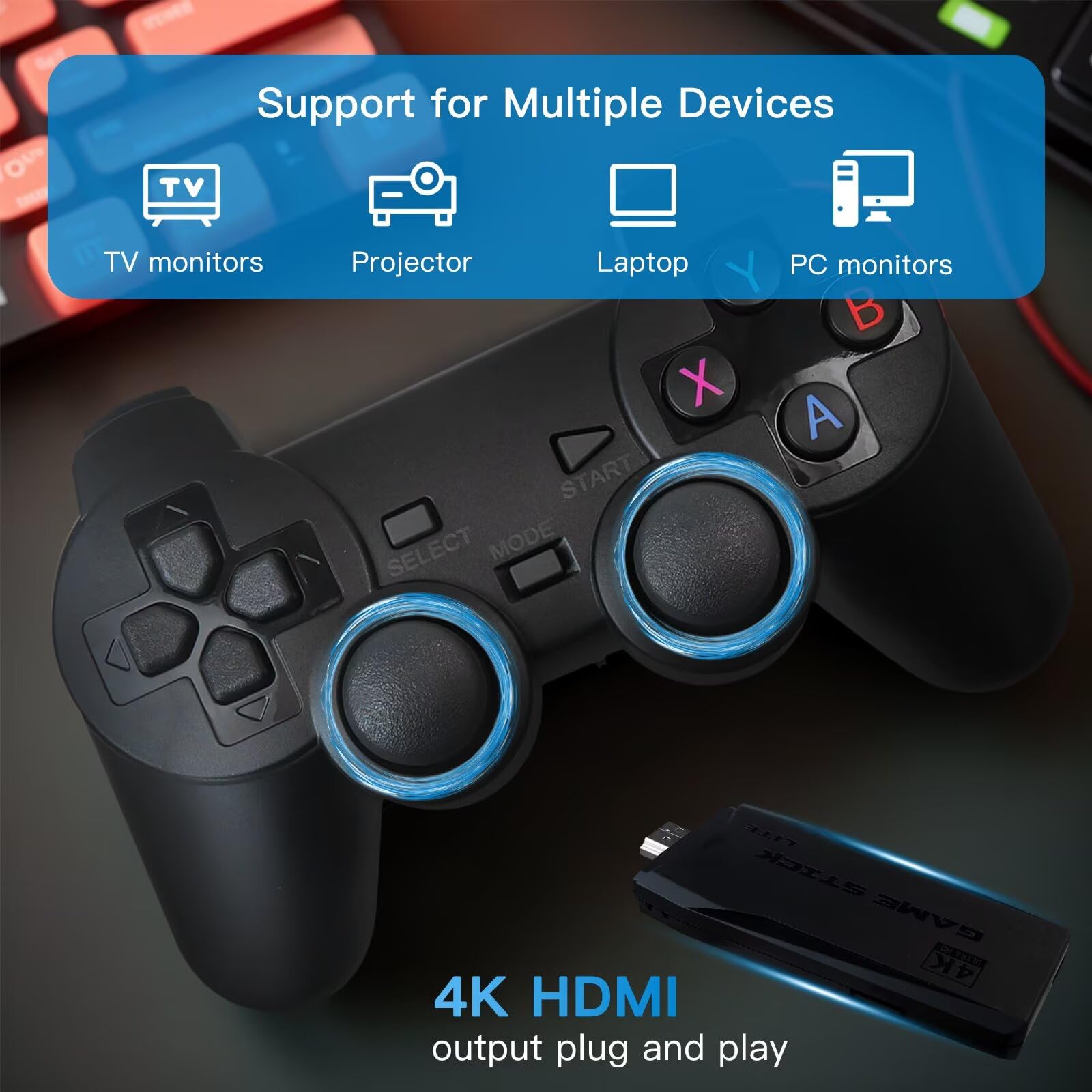 Console de Videogame Retrô 4K  - Gaming Console Tv Stand avaliação e preço