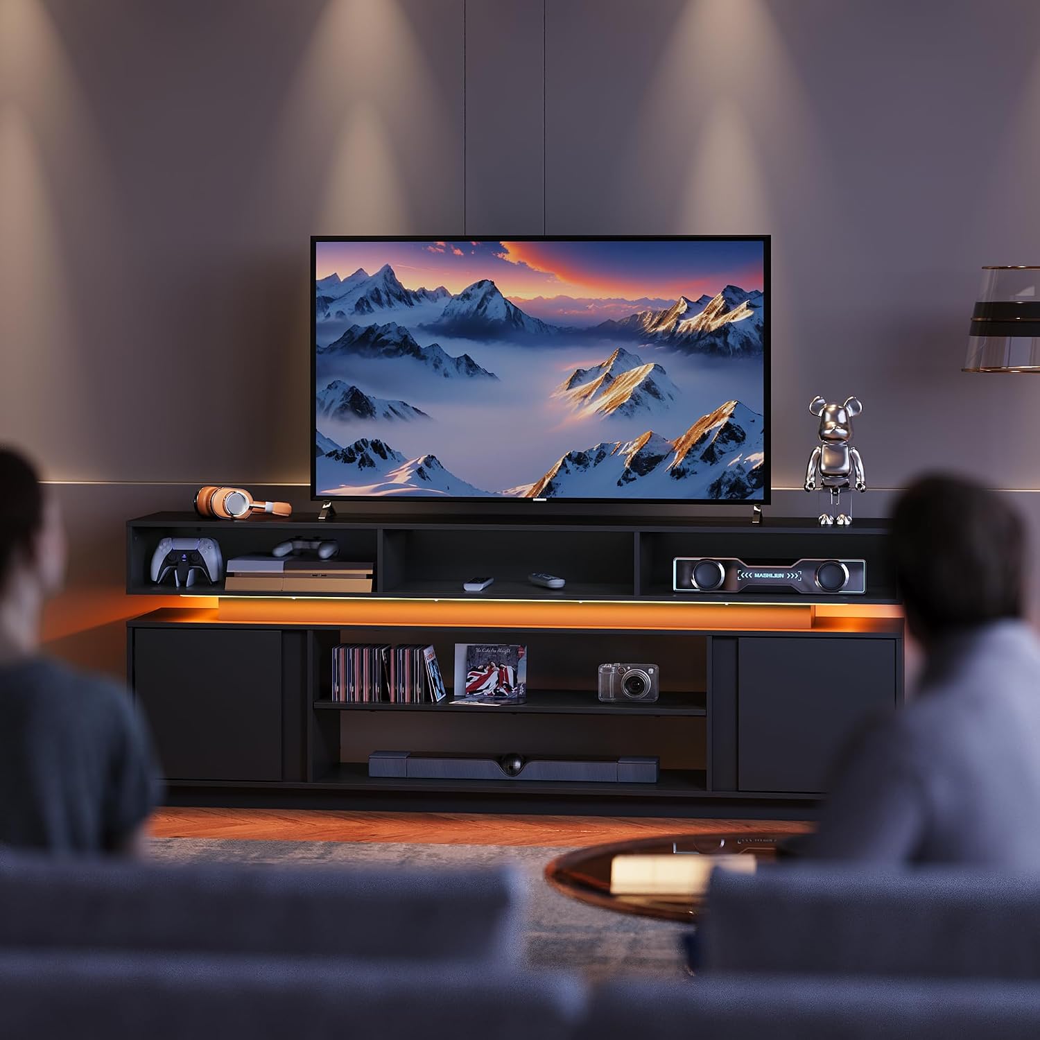 Suporte de TV Moderno de 75 Po - Gaming Console Entertainment Center avaliação e preço
