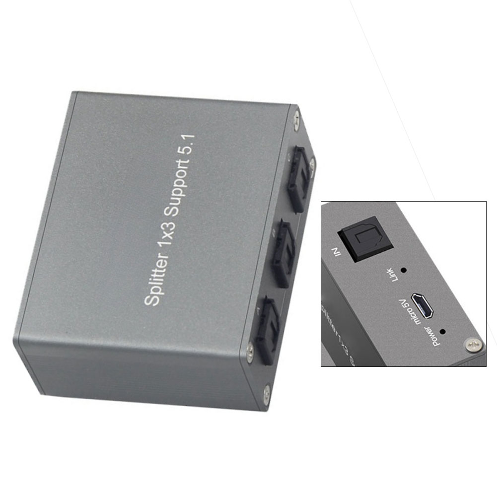 1 peça divisor de áudio digita - Gaming Console For Tv Xbox avaliação e preço