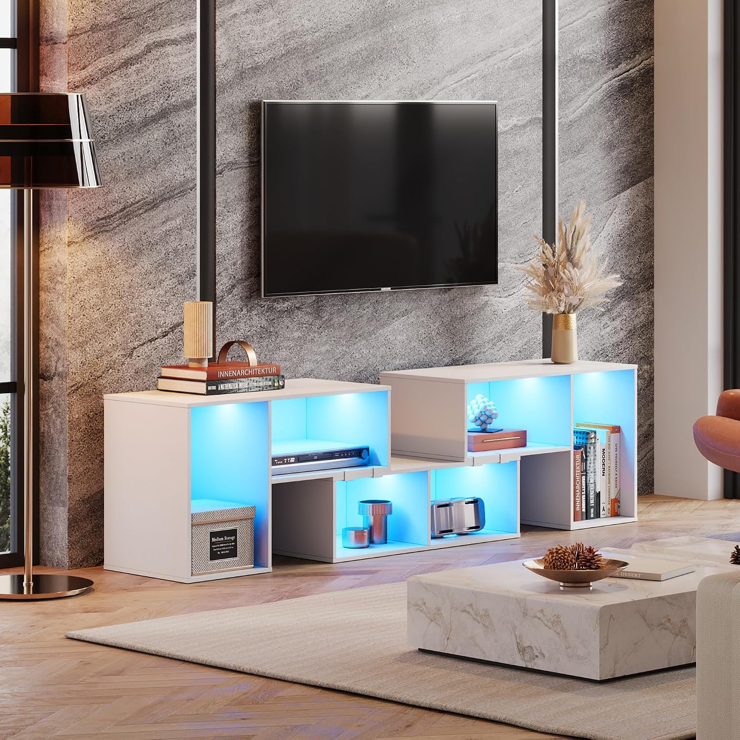 Suporte de TV Deformável com F - Gaming Console Entertainment Center avaliação e preço