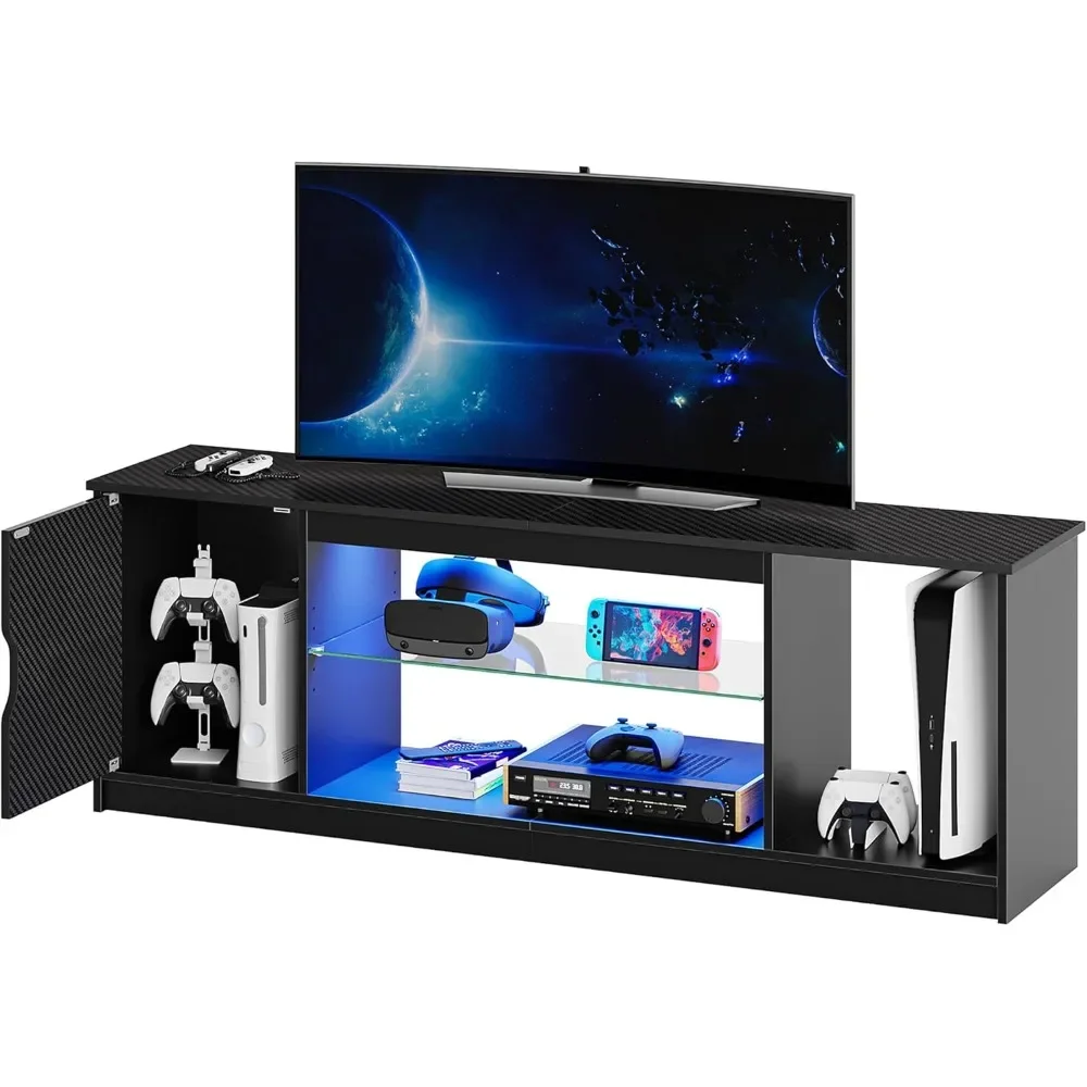 Centro de entretenimento LED B - Gaming Console Tv Stand avaliação e preço