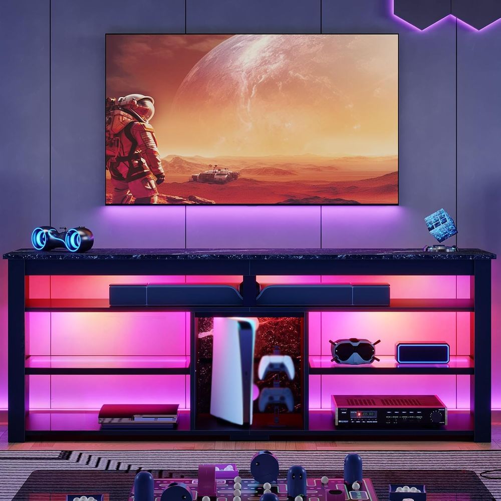 Suporte para TV de 70 Polegada - Gaming Console Entertainment Center avaliação e preço