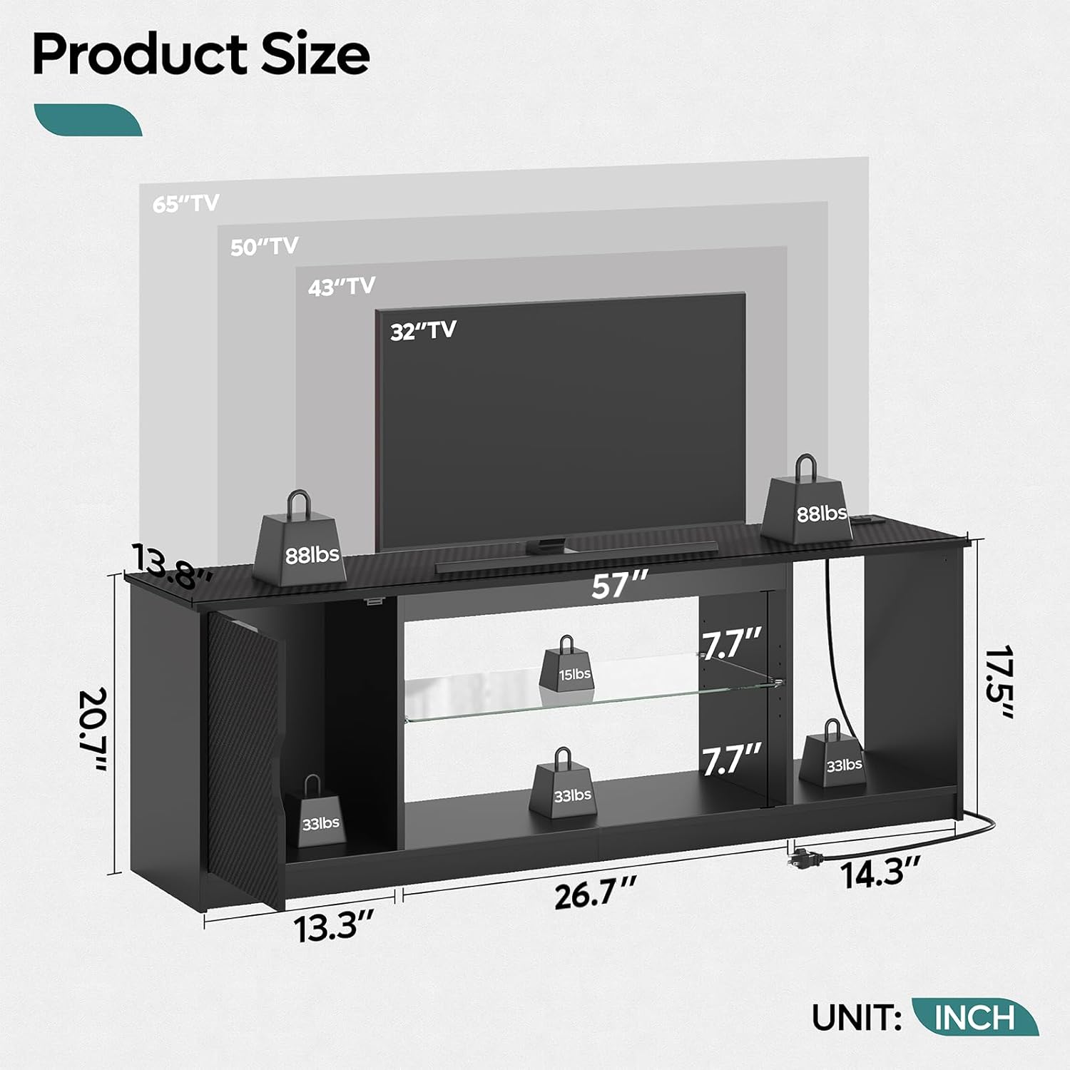 Suporte para TV com tomadas el - Gaming Console Tv Stand avaliação e preço