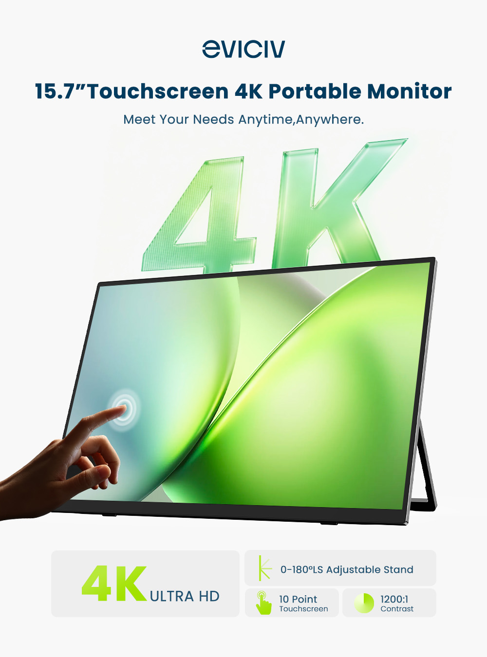 Monitor Portátil EVICIV 4K com - Gaming Console Portable Pc avaliação e preço