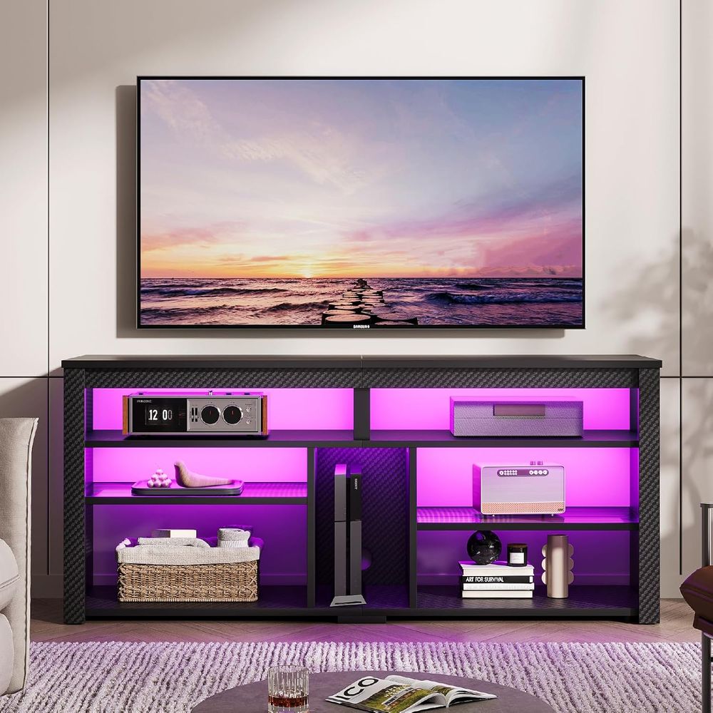 Suporte de TV Moderno para TVs - Gaming Console Entertainment Center avaliação e preço